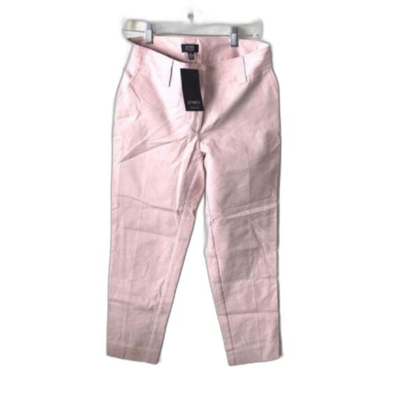 NWT $80 Jones New York Pants Stretch Career Sz 4 Rose Smoke Blush Pink Insm 28" - Picture 4 of 12